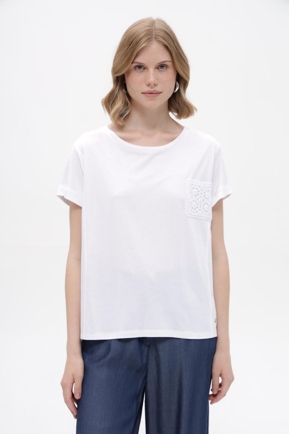 Футболка Monari с кружевом