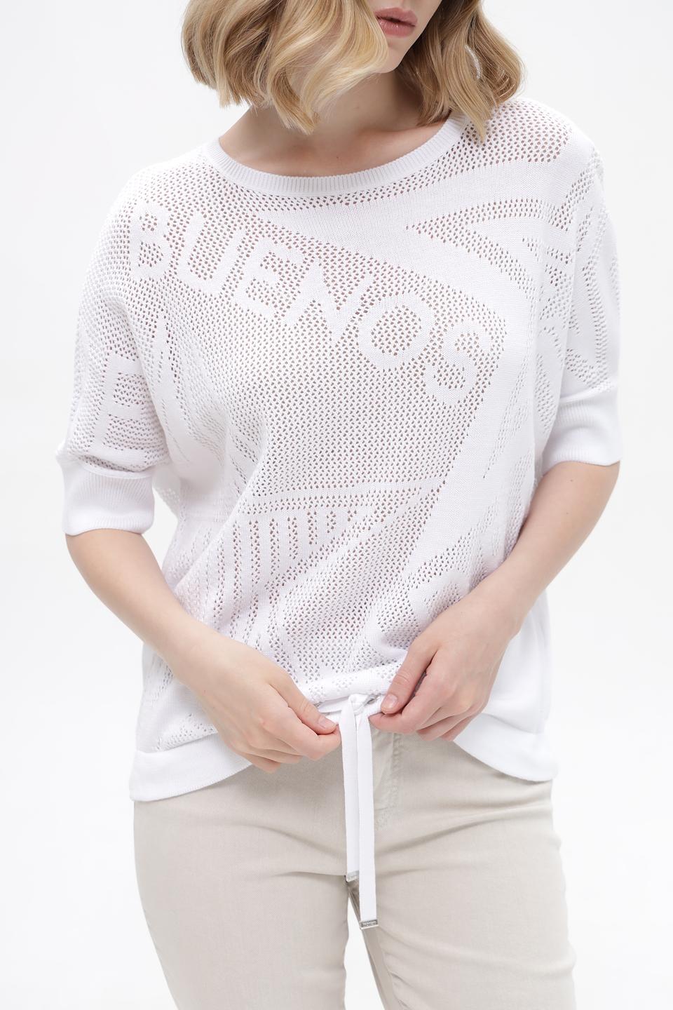 Пуловер Monari с ажурным узором