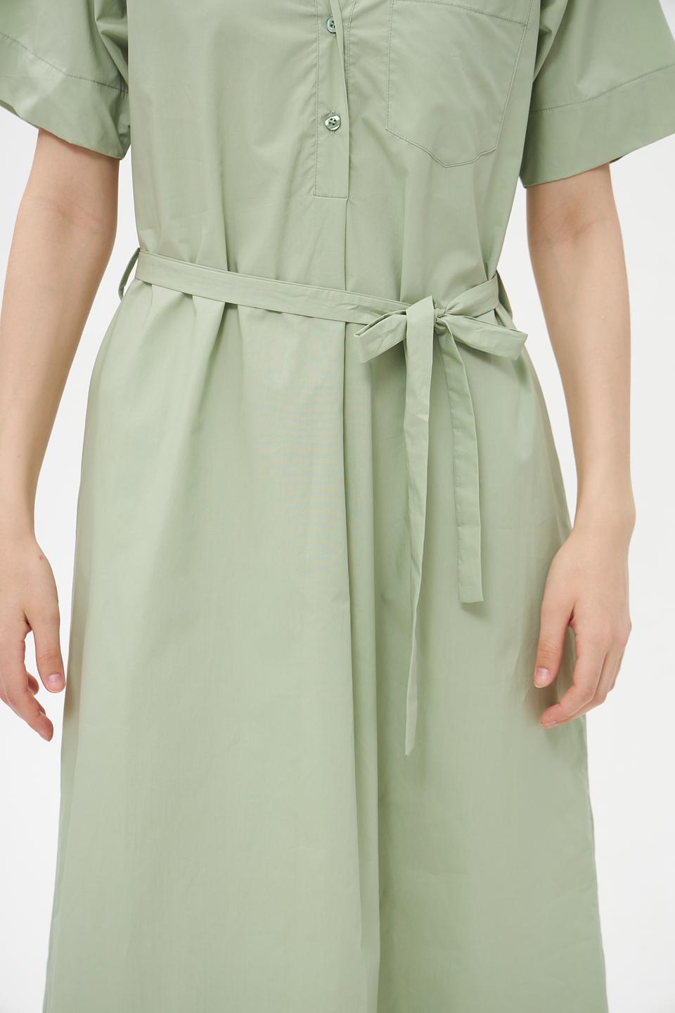 Платье рубашка Croche мятное