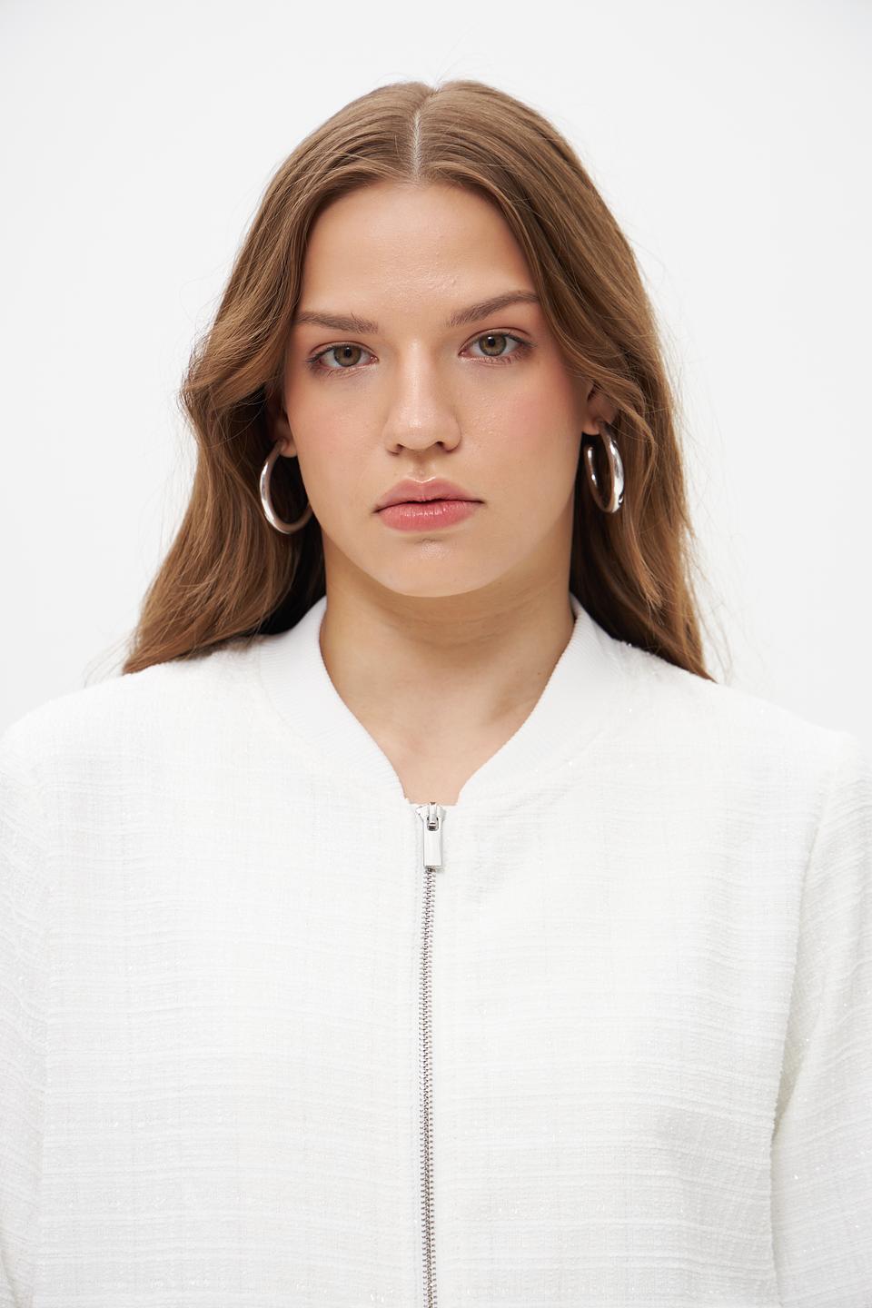 Жакет Suza стеганый белый