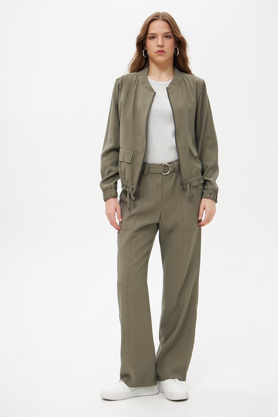 Брюки широкие Bianca хаки