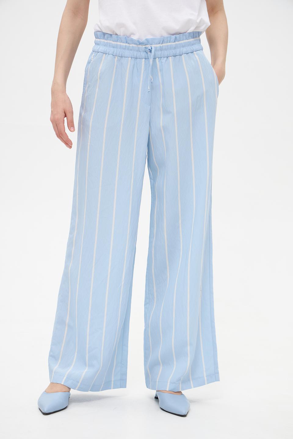Брюки палаццо Marc Aurel в полоску