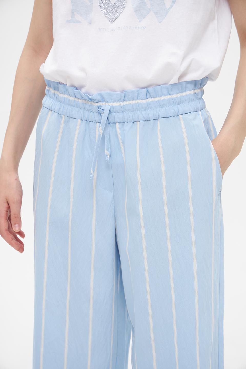 Брюки палаццо Marc Aurel в полоску