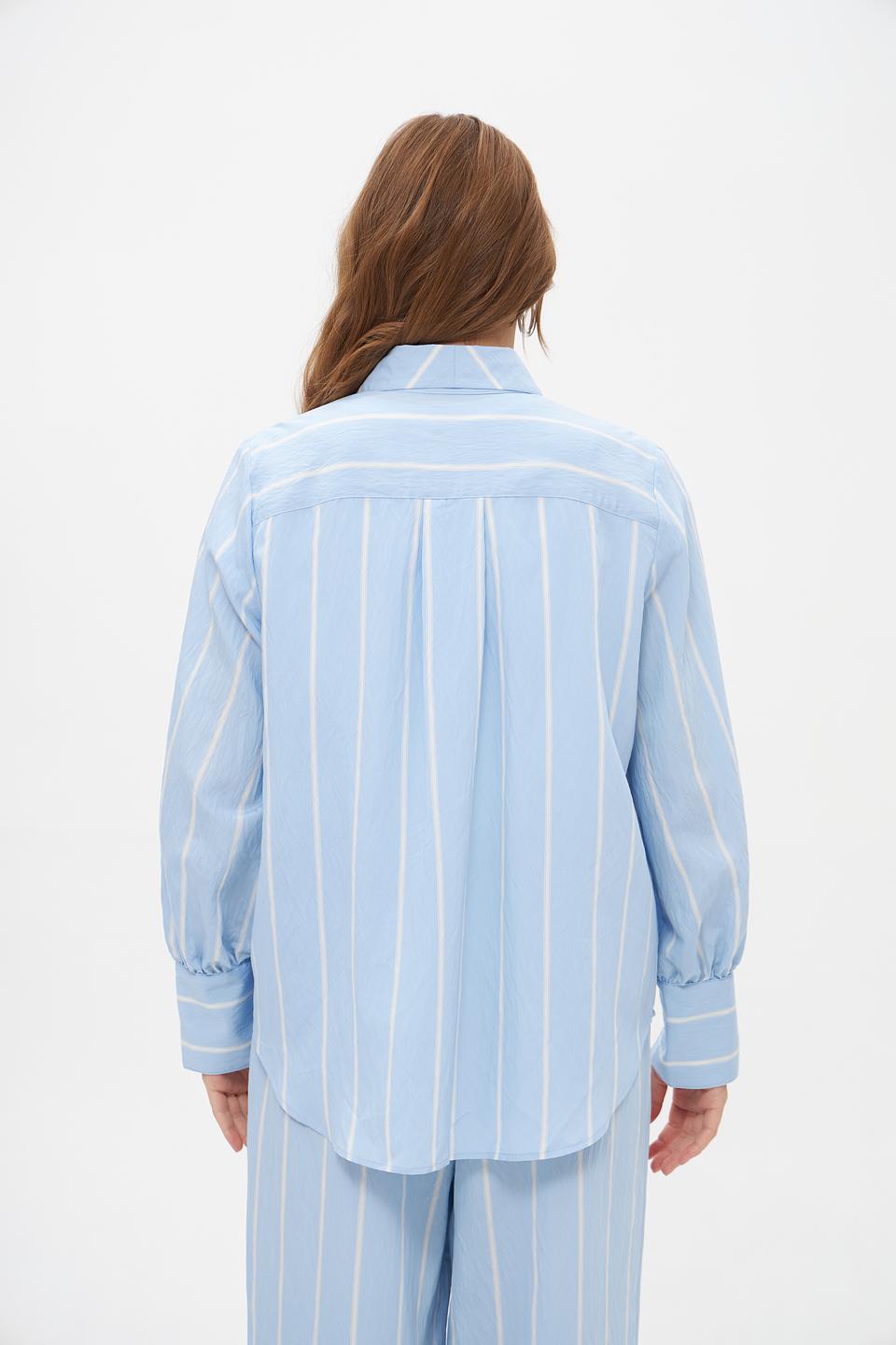 Блуза Marc Aurel в полоску голубую