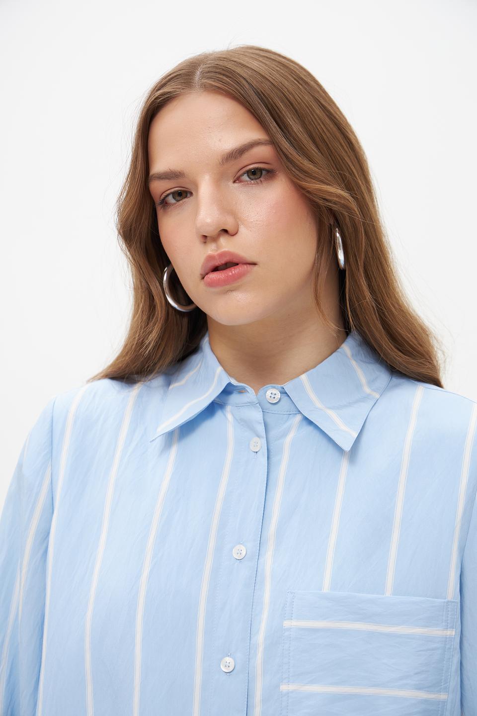 Блуза Marc Aurel в полоску голубую