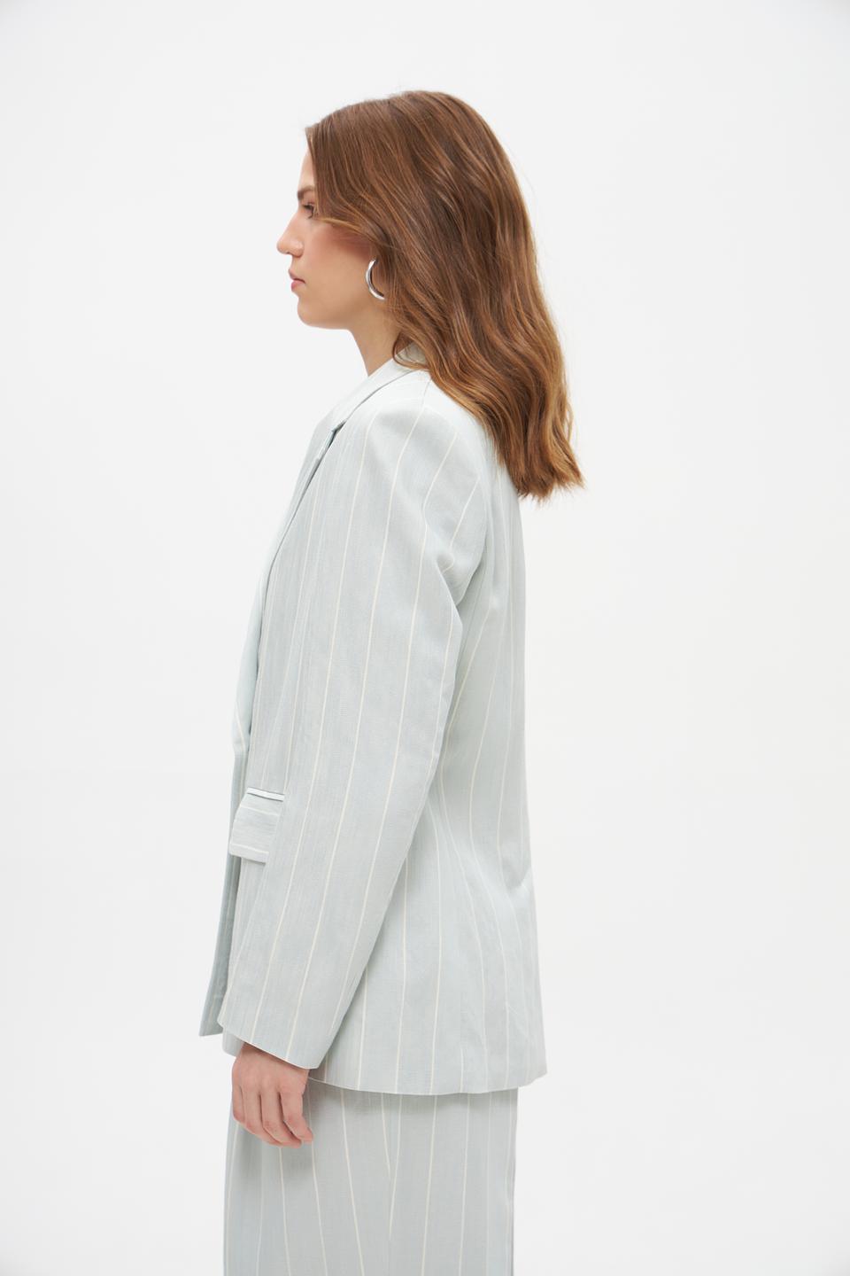 Жакет Marc Cain в полоску голубой