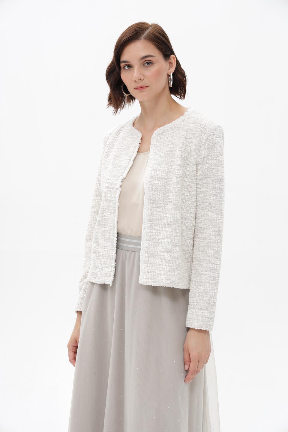 Жакет Bianca твидовый бежевый