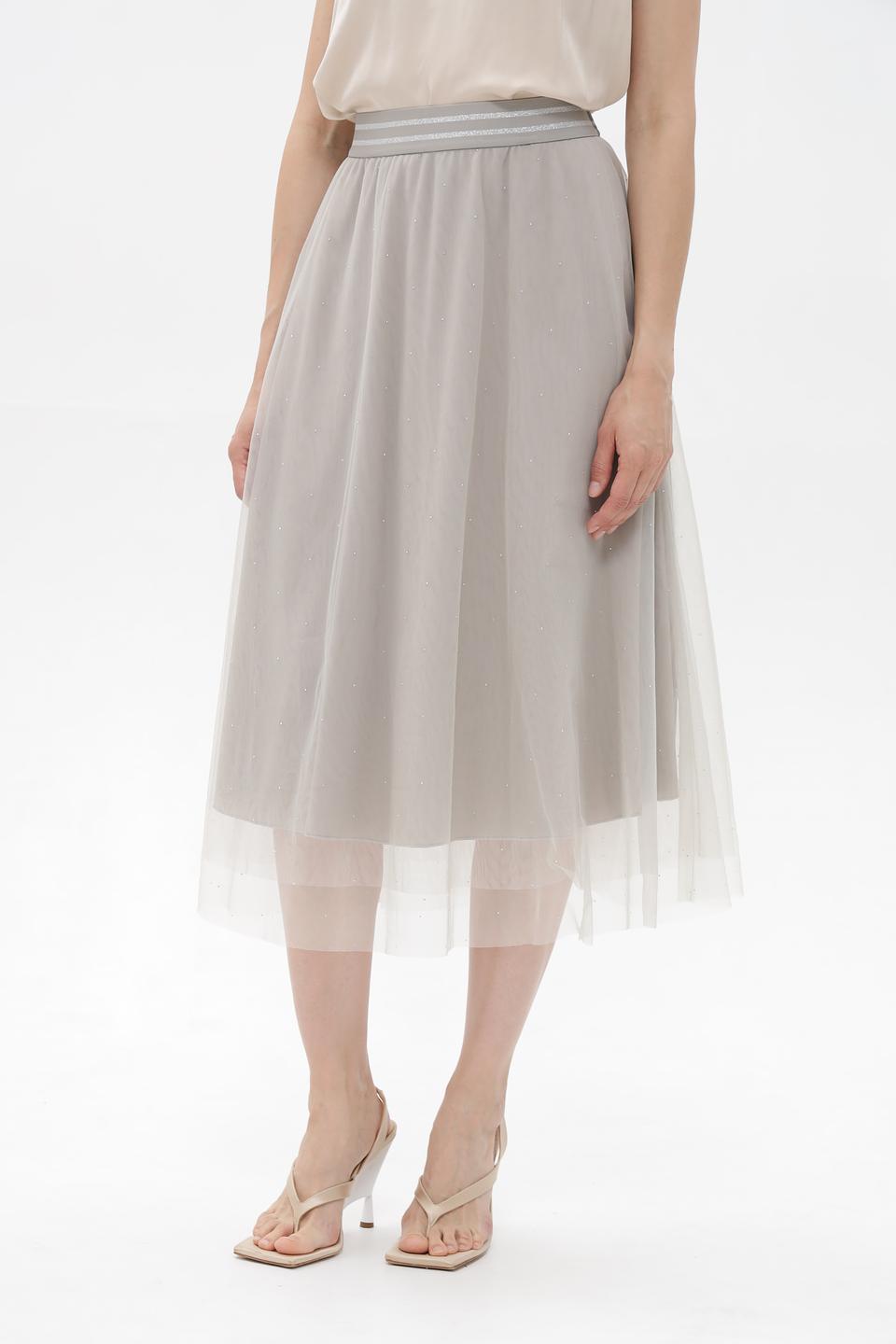 Юбка Lecomte из фатина серая