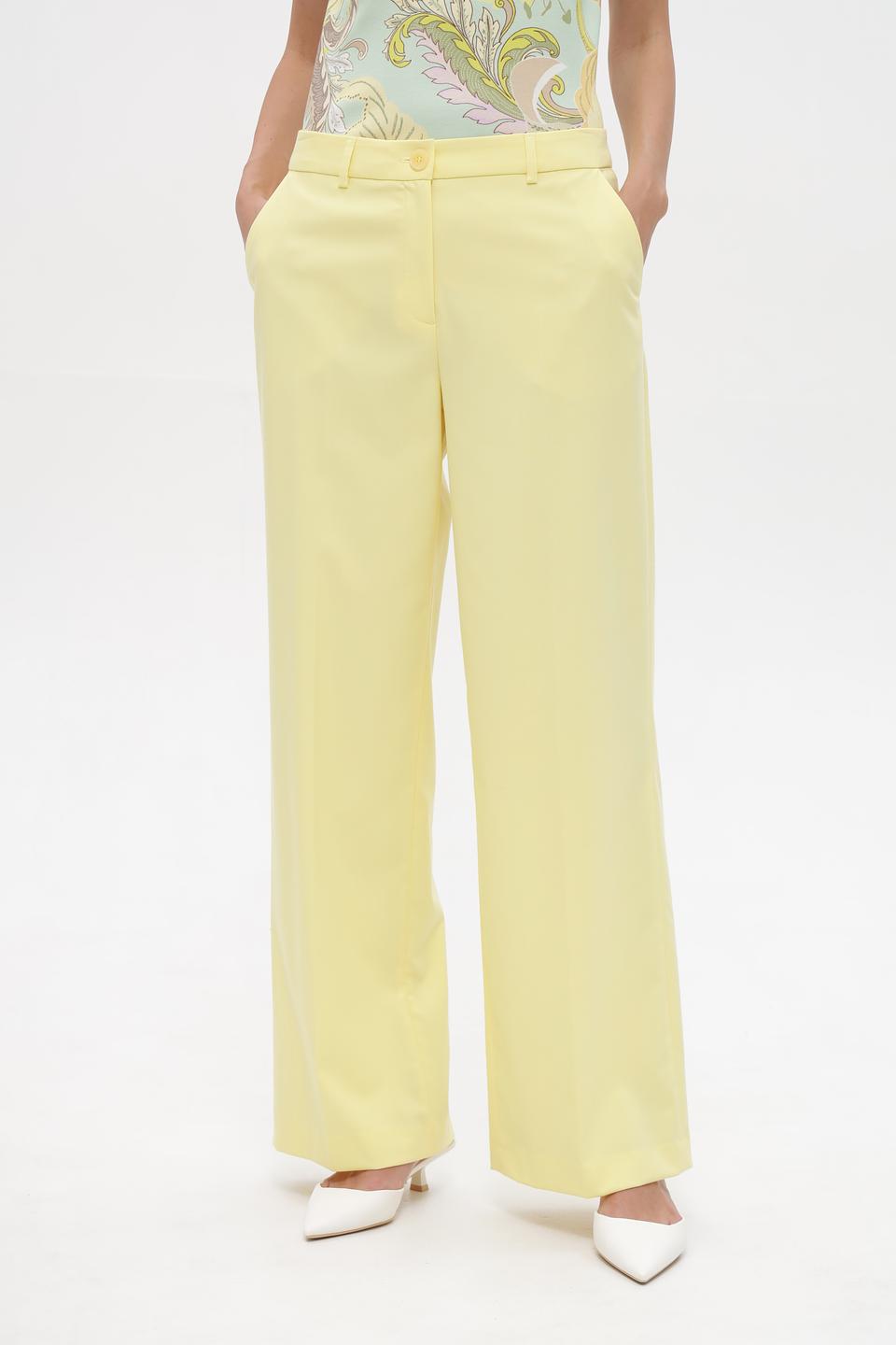 Брюки клёш More and More лимонные