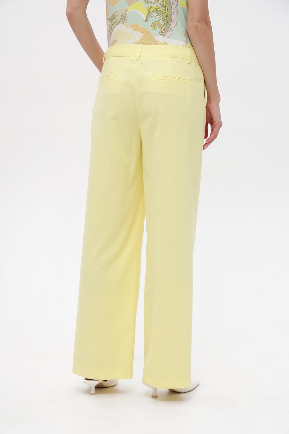 Брюки клёш More and More лимонные