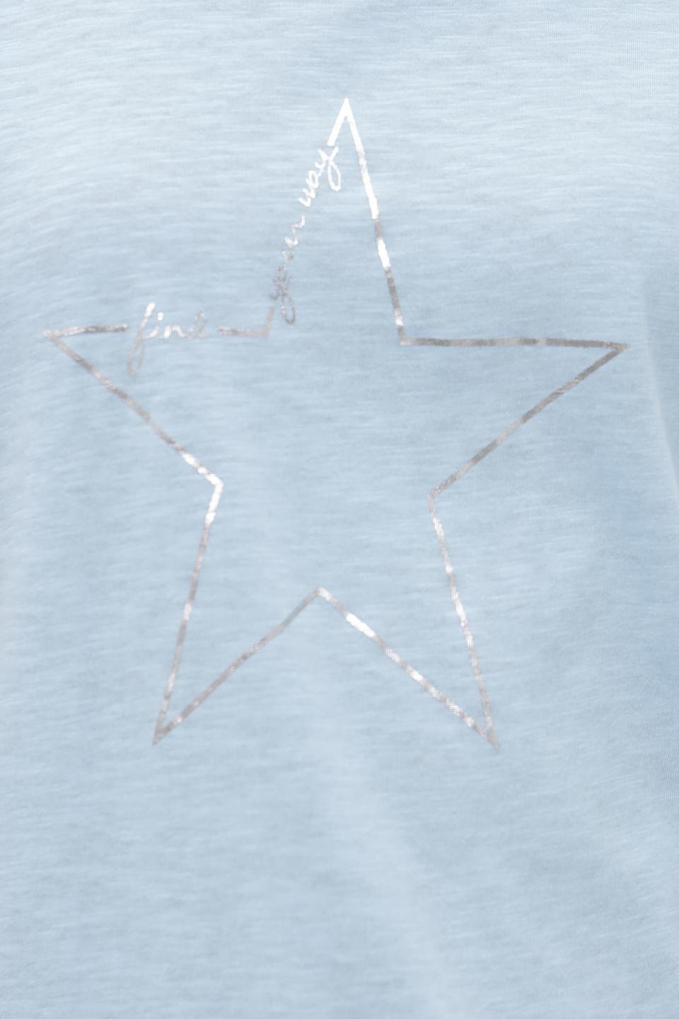 Футболка Broadway с звездой голубая