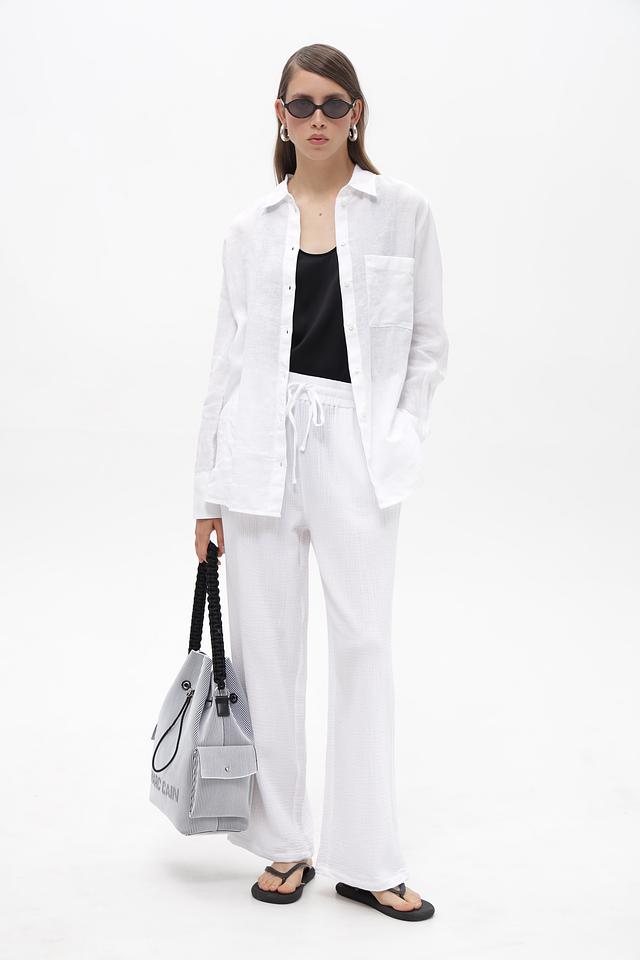 Брюки широкие Broadway белый