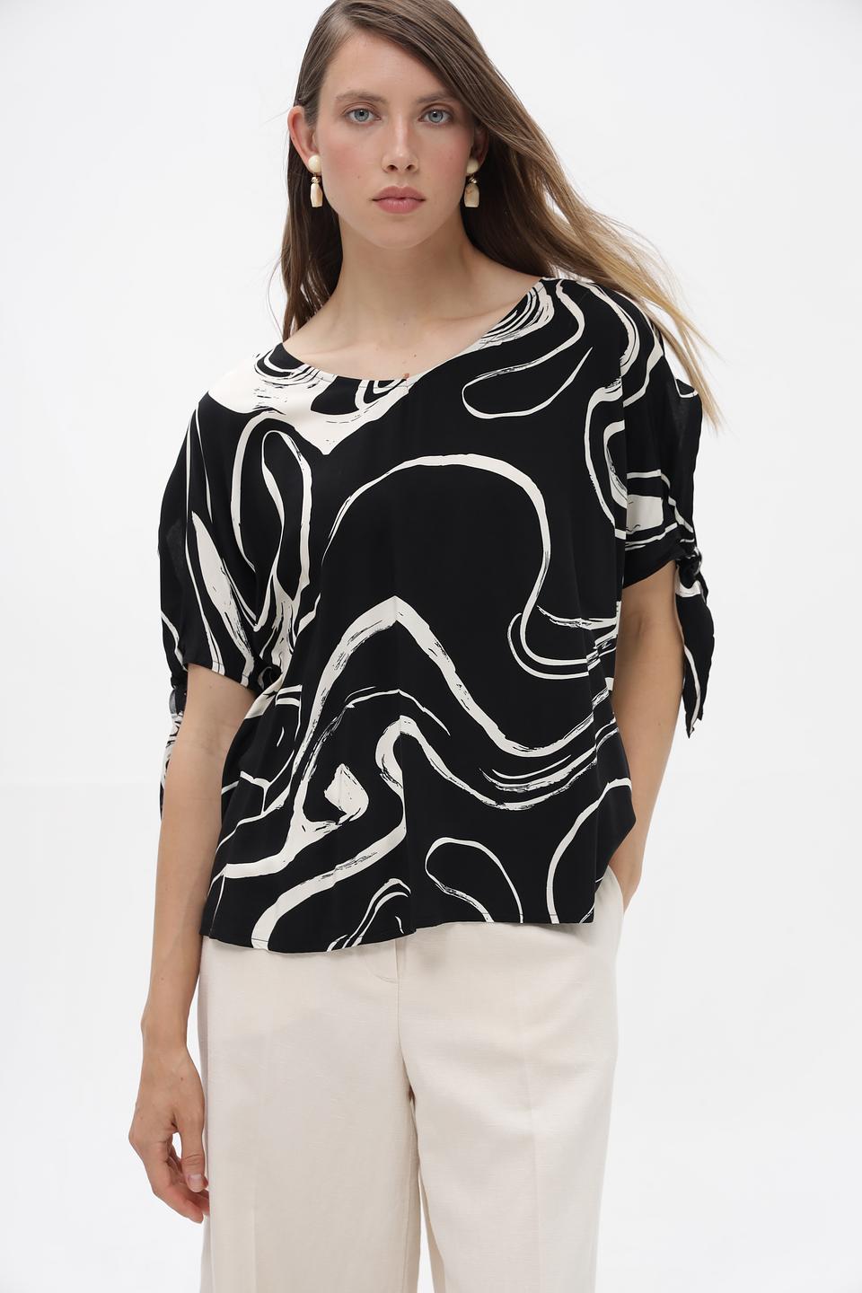 Блузка Broadway с абстрактным принтом