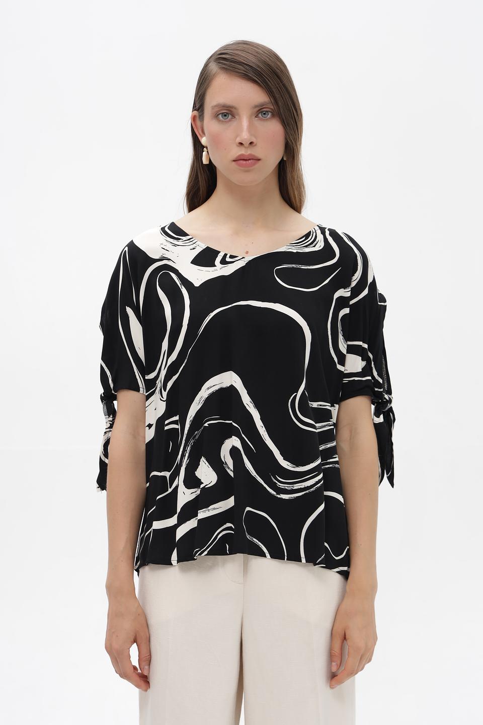 Блузка Broadway с абстрактным принтом