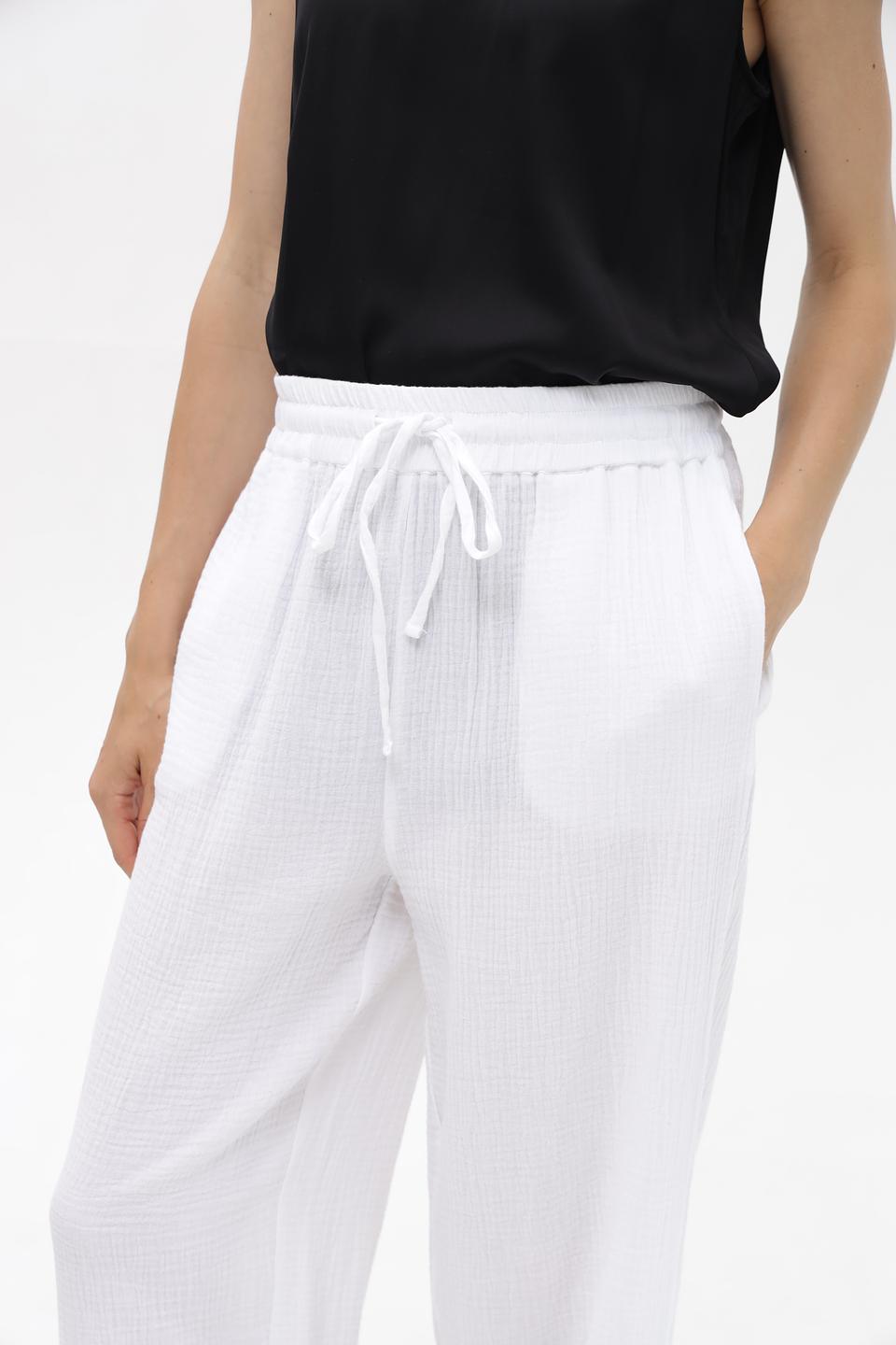 Брюки широкие Broadway белый