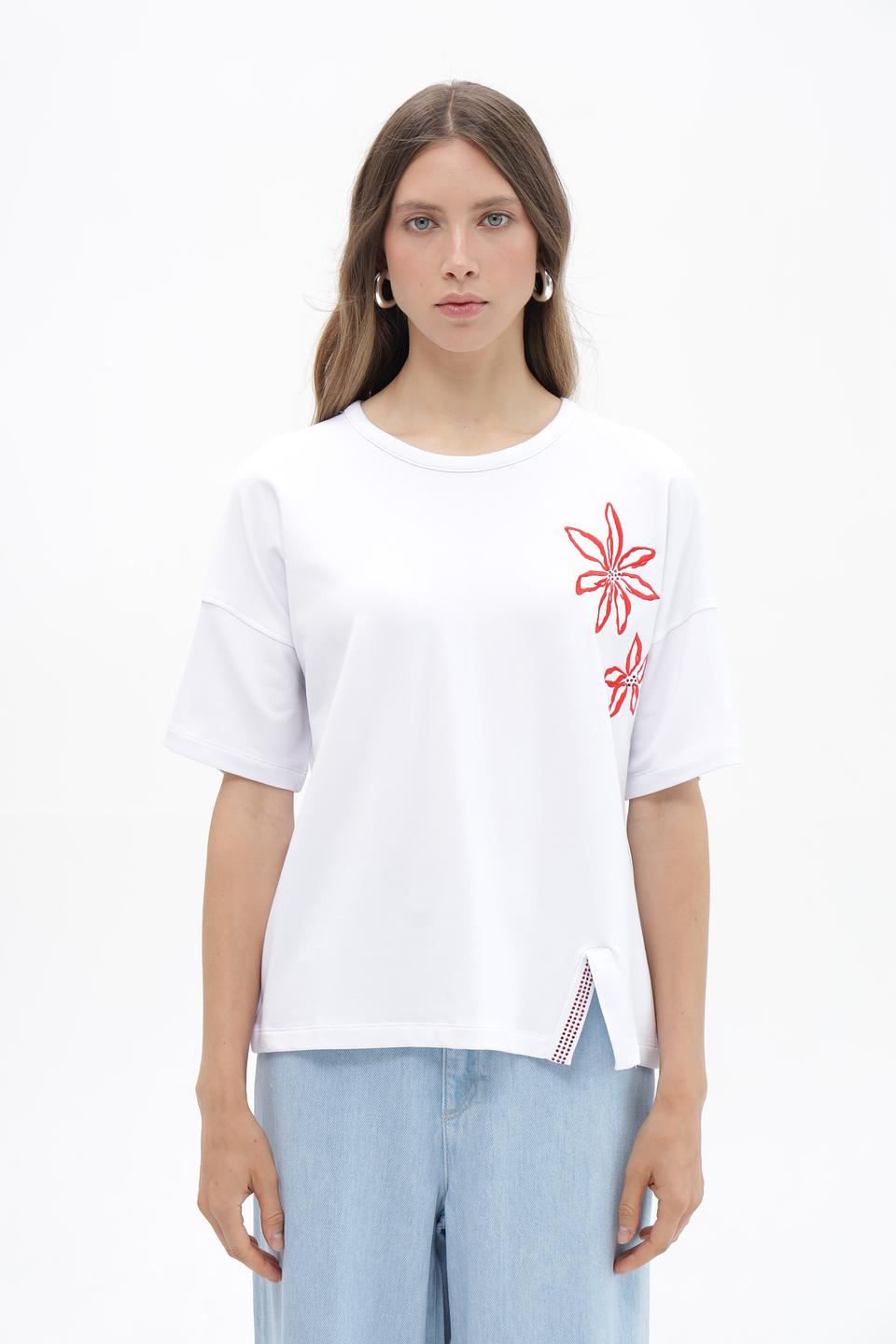 Футболка Passioni с цветами