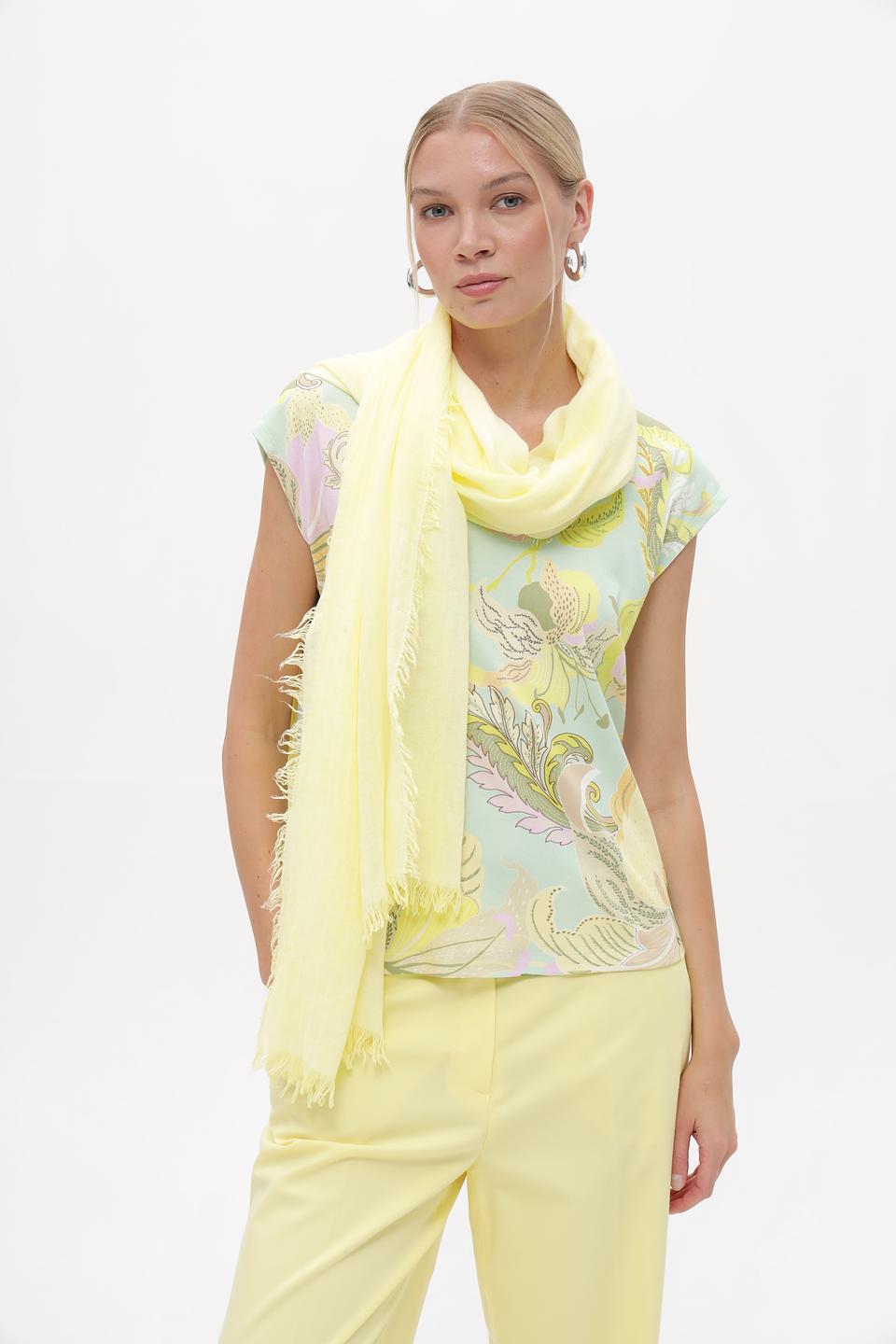 Шарф Fraas светло-желтый