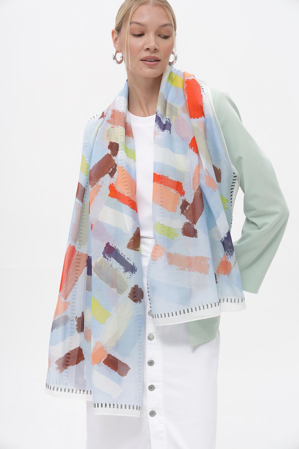 Шарф Fraas с абстрактным рисунком