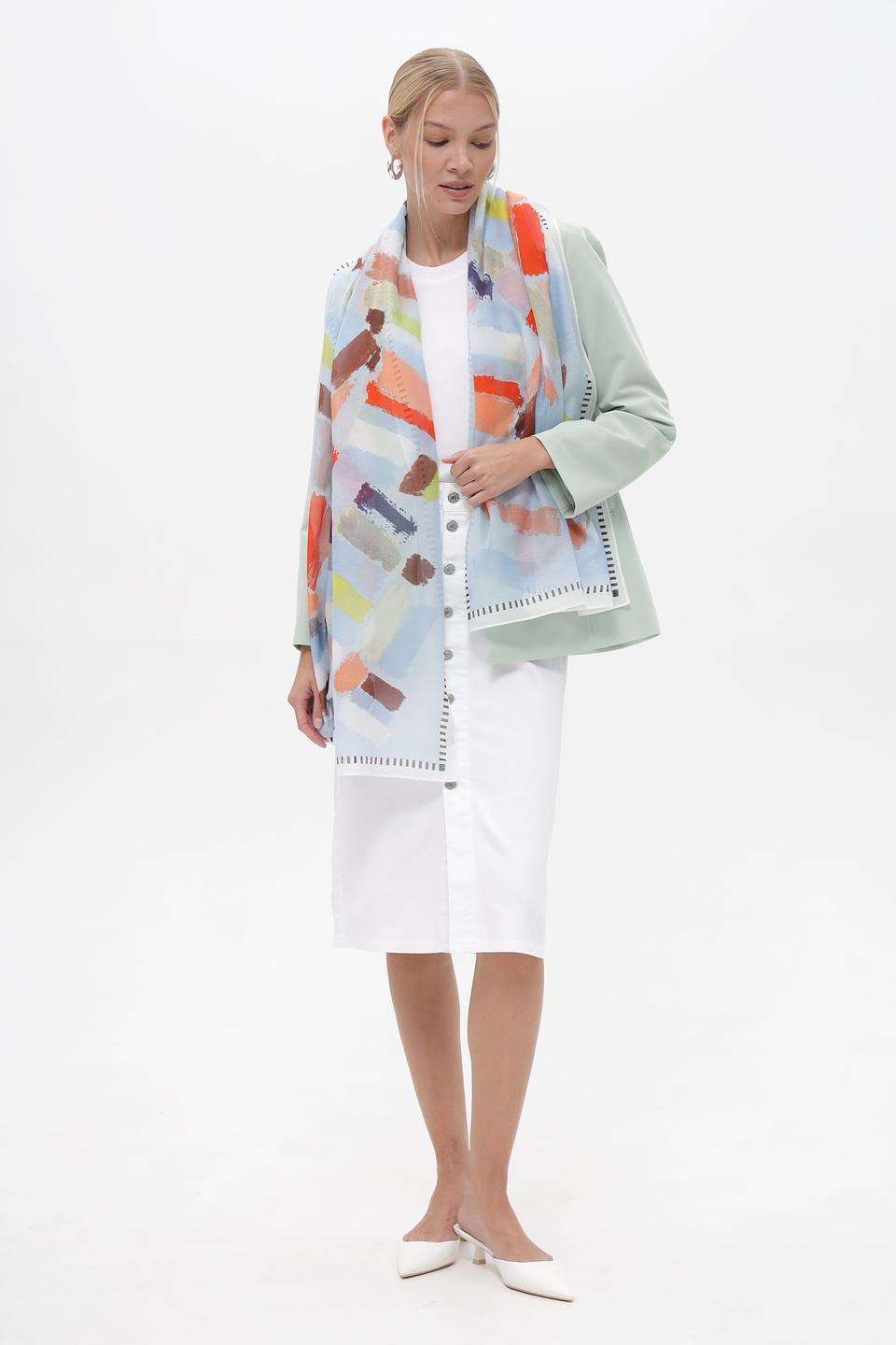 Шарф Fraas с абстрактным рисунком