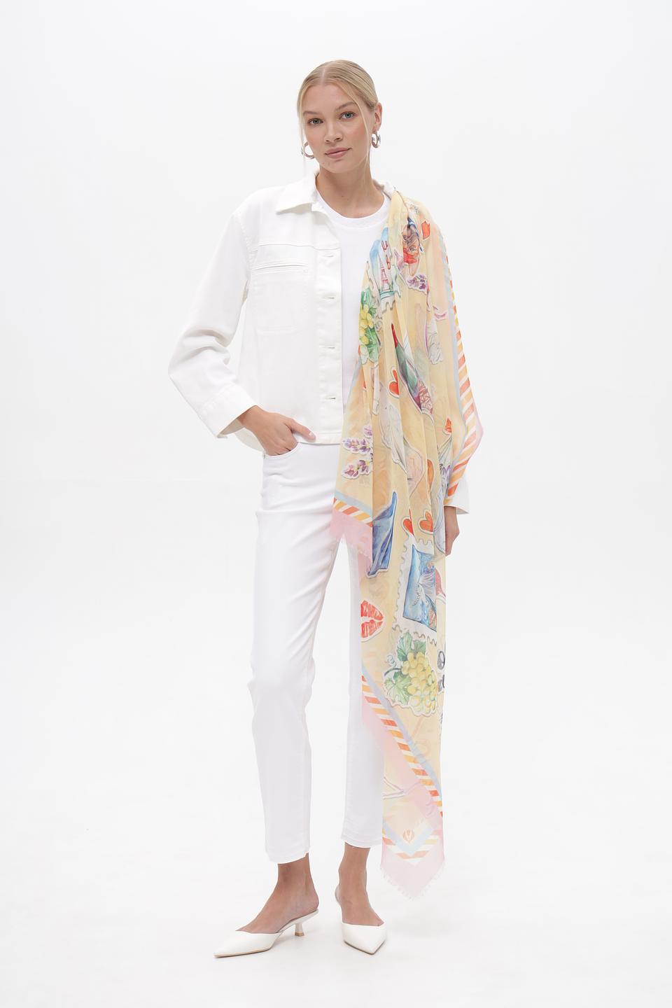 Платок Fraas с принтом