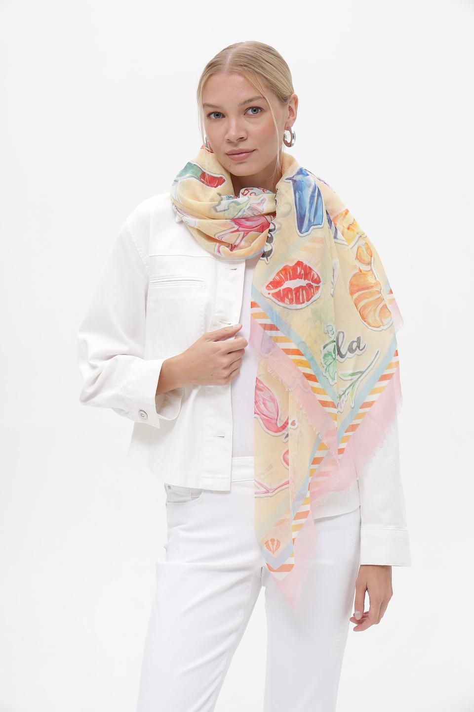 Платок Fraas с принтом