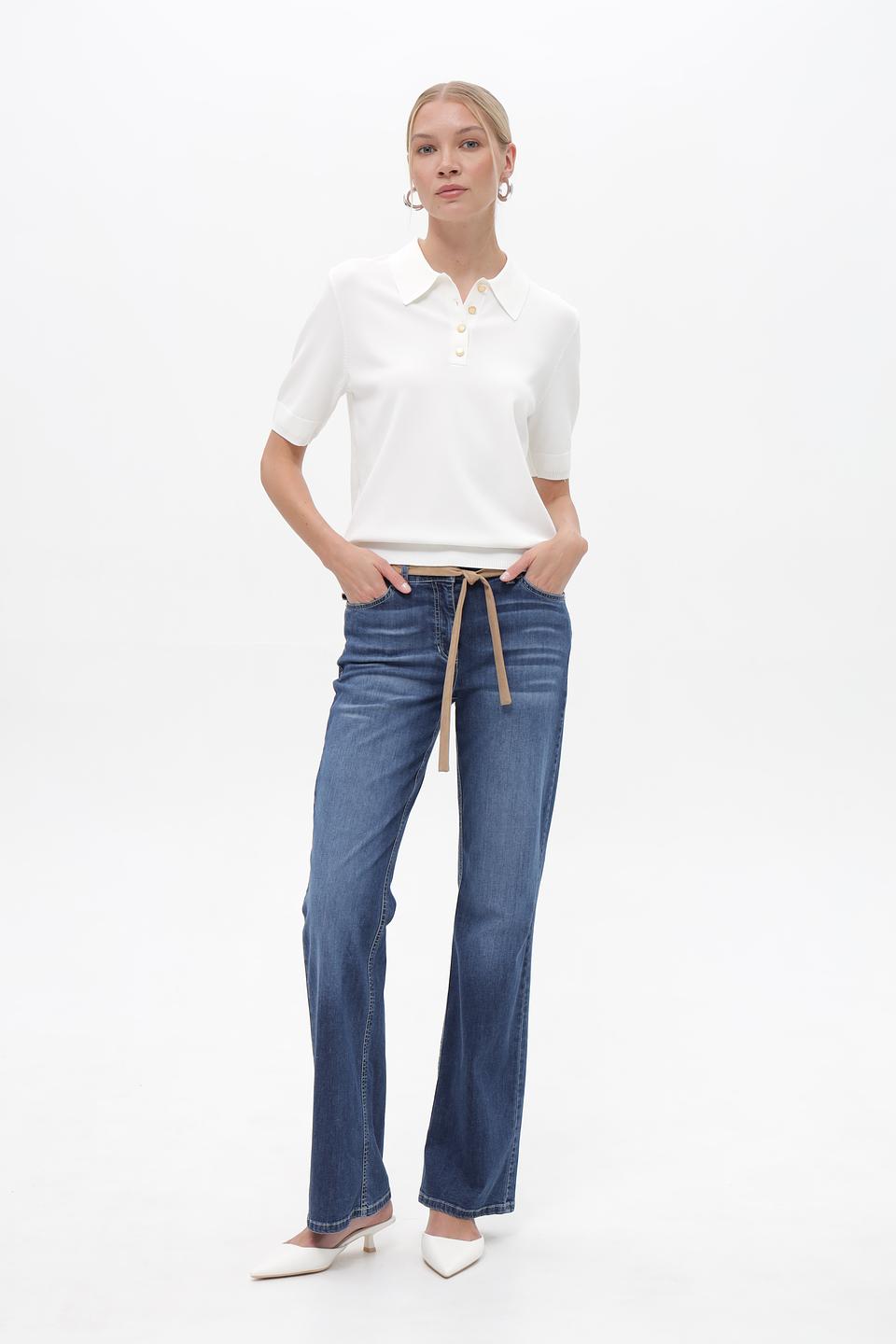 Джинсы Ppep с поясом