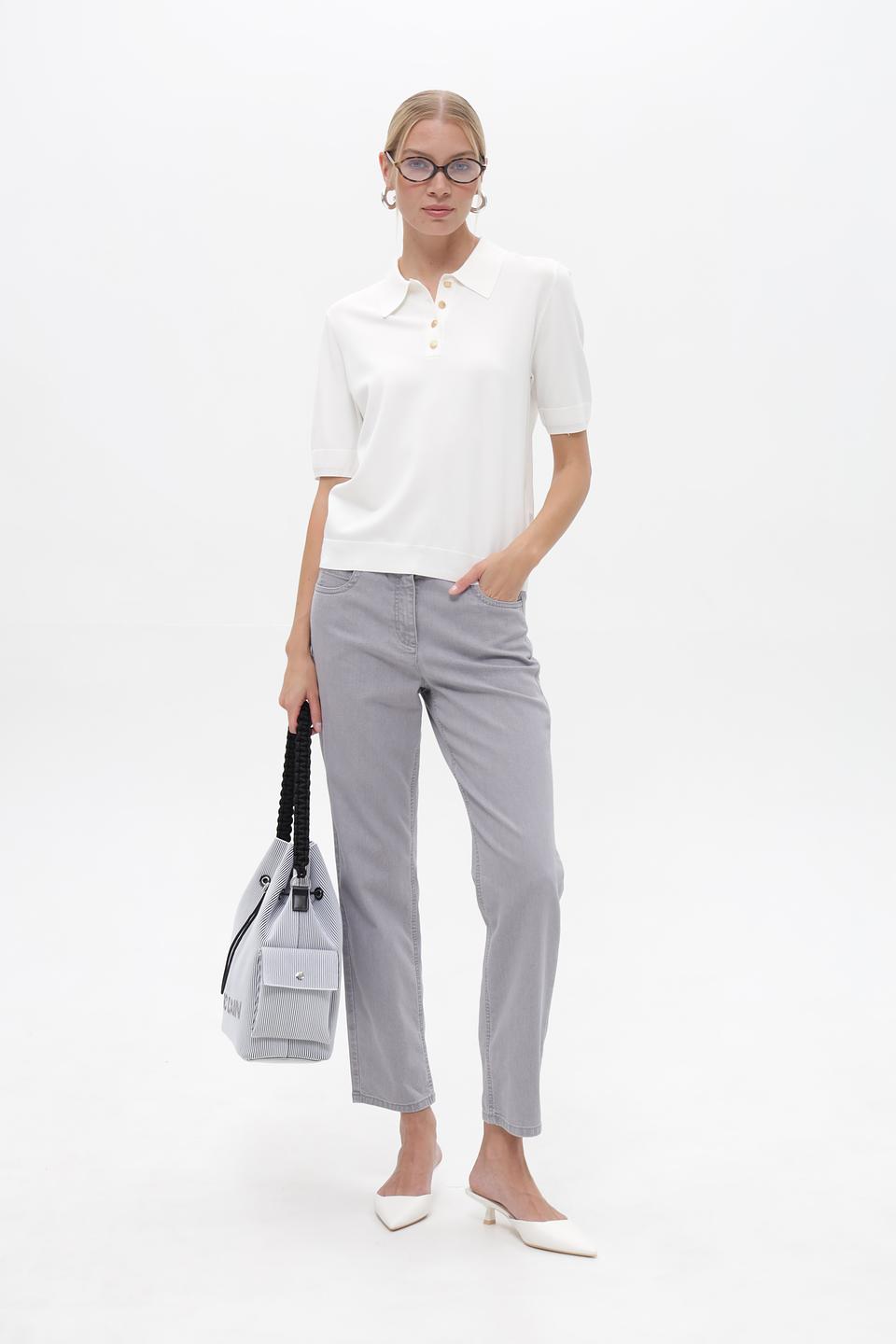 Джинсы Angels серые прямые