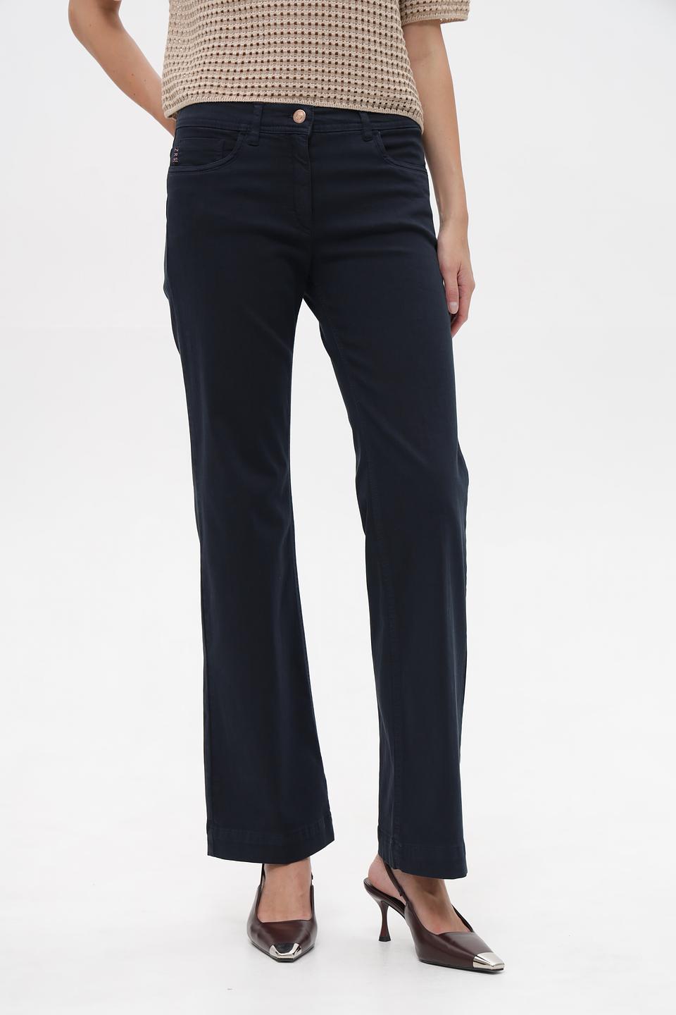 Брюки ZRS клеш темно-синие