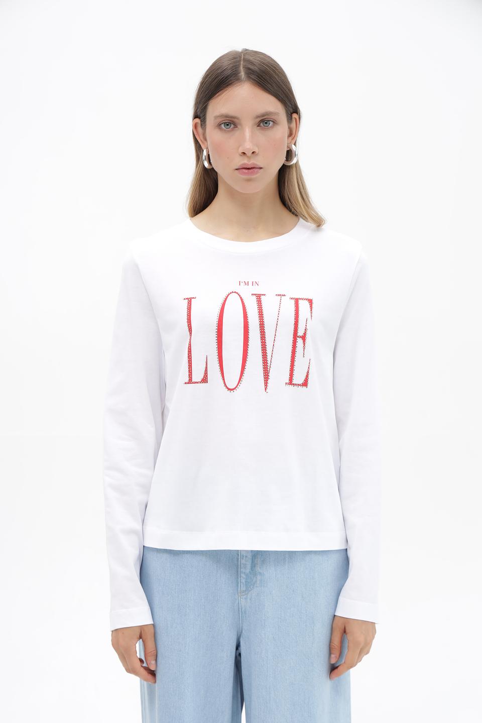 Футболка Rich and Royal с надписью LOVE