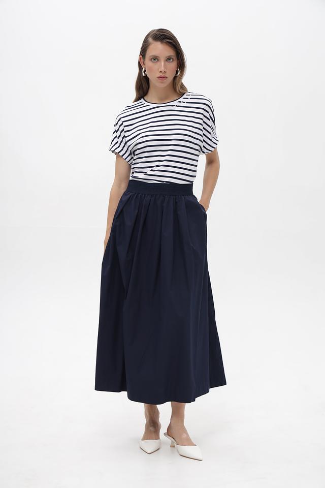 Юбка Rich and Royal плиссе тёмно-синяя