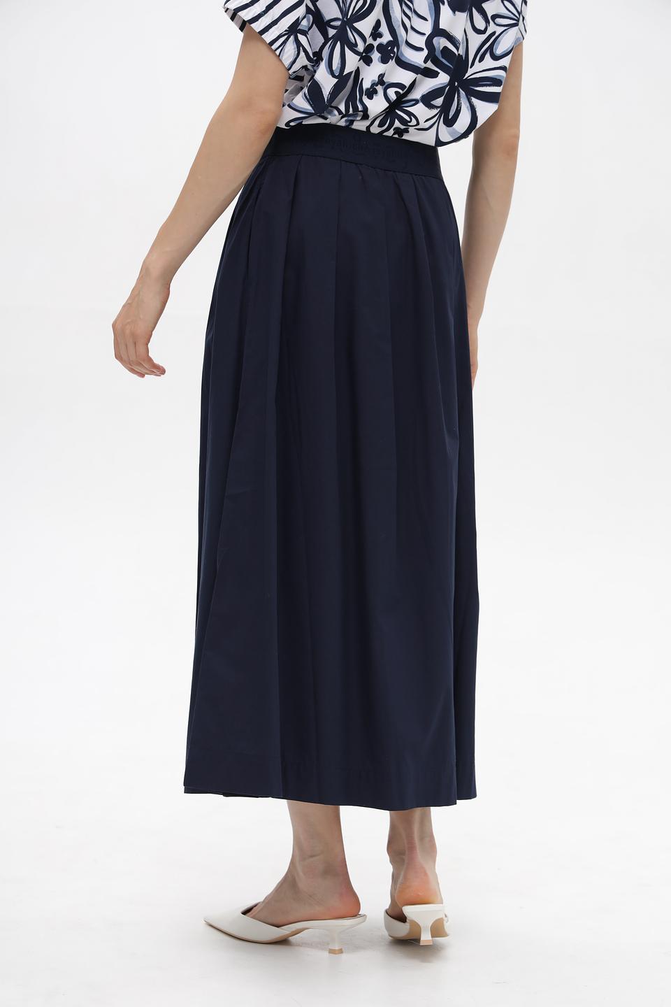 Юбка Rich and Royal плиссе тёмно-синяя