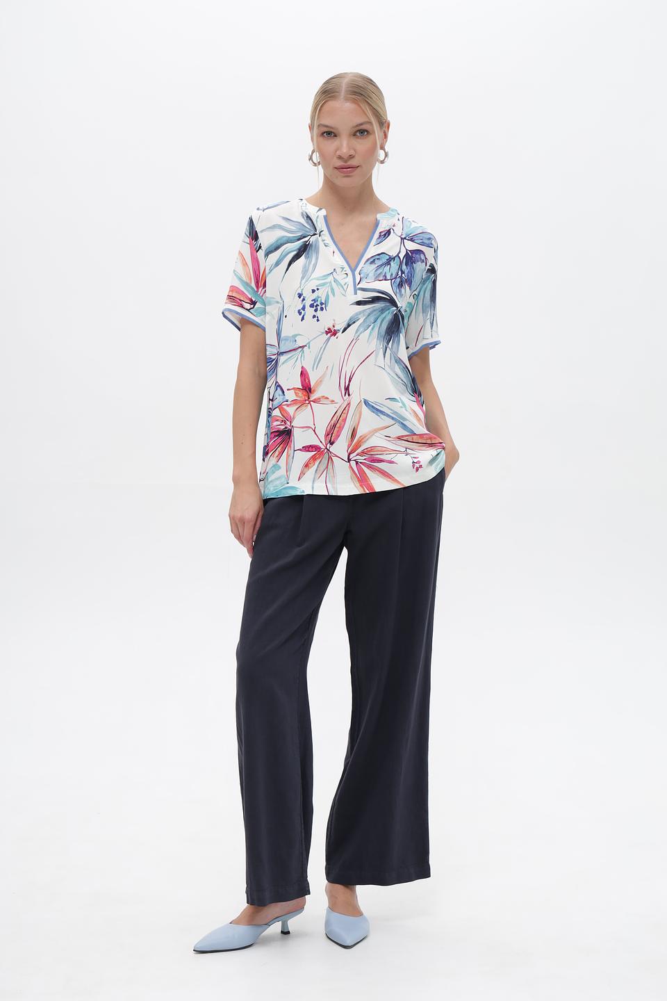 Блузка Toni collection с цветочным принтом