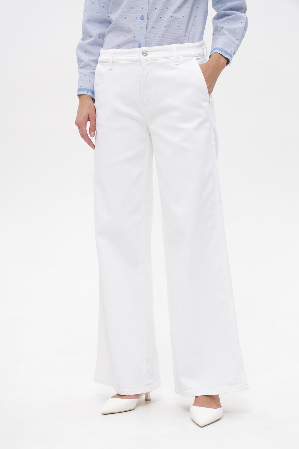 Джинсы женские Cambio клеш белые