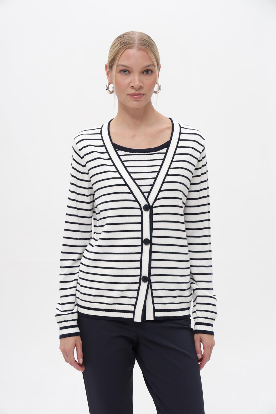 Кардиган Frank Walder в полоску