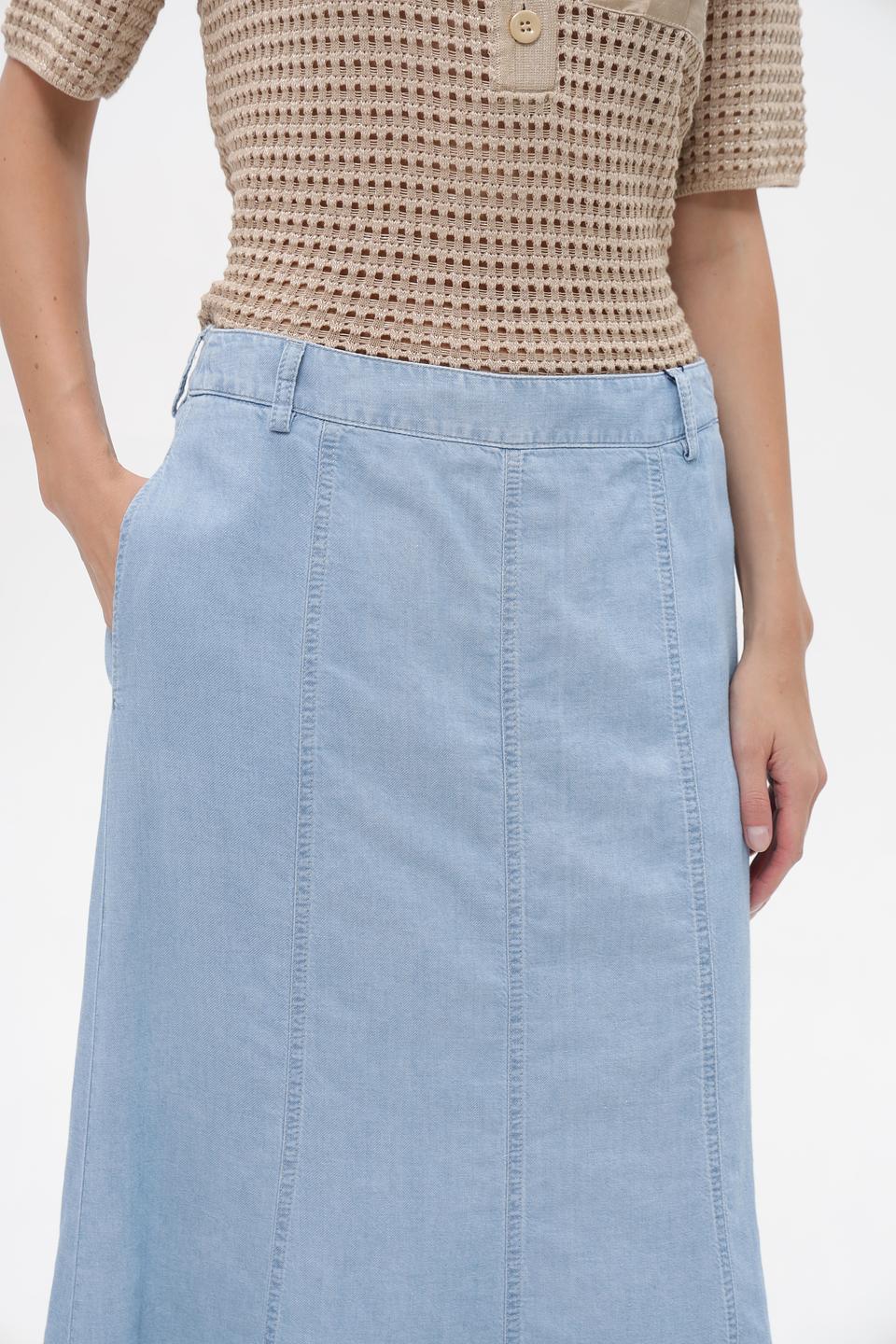 Юбка Gardeur деним светло-голубая