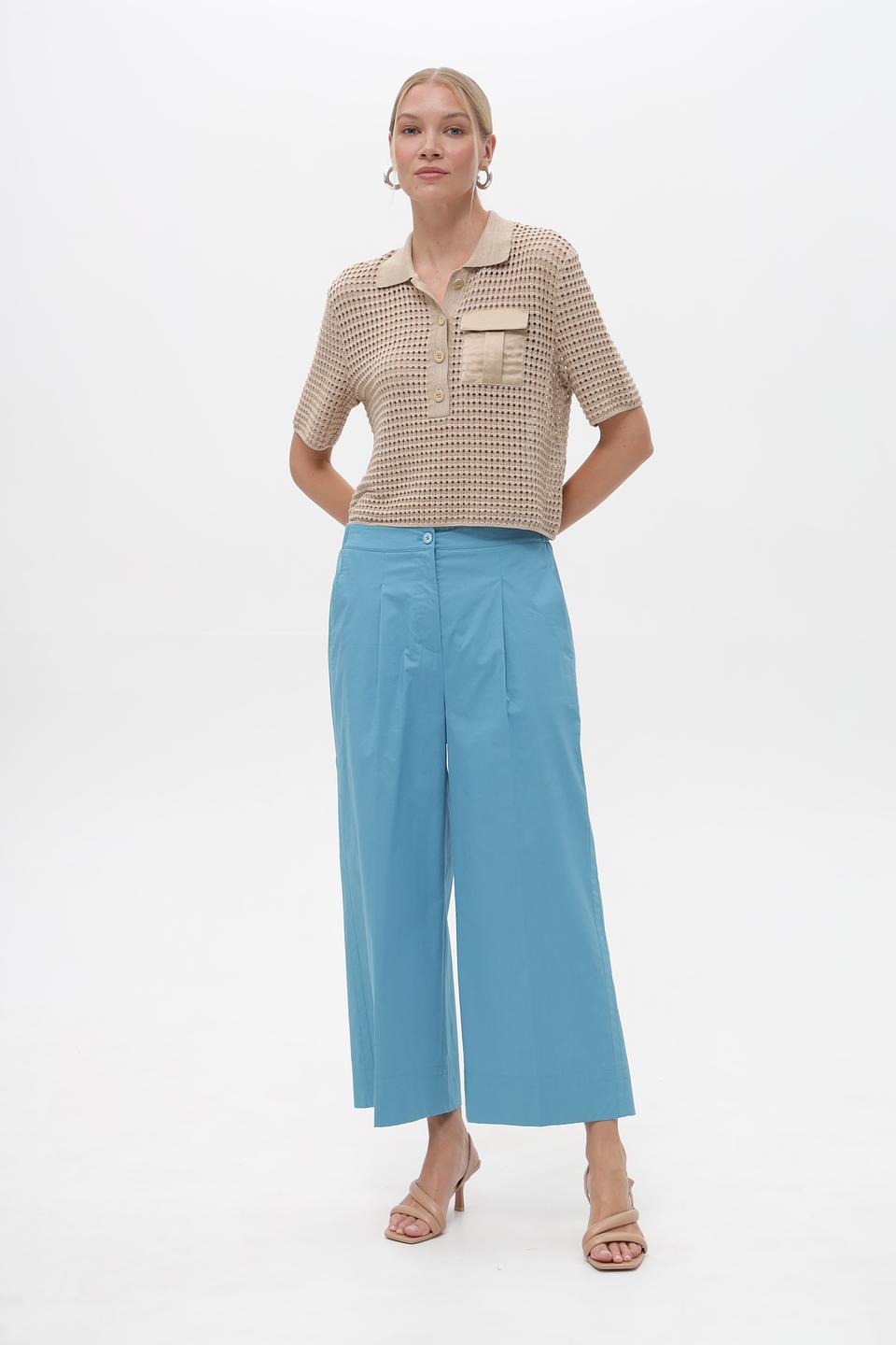 Брюки кюлоты Luisa Cerano голубые