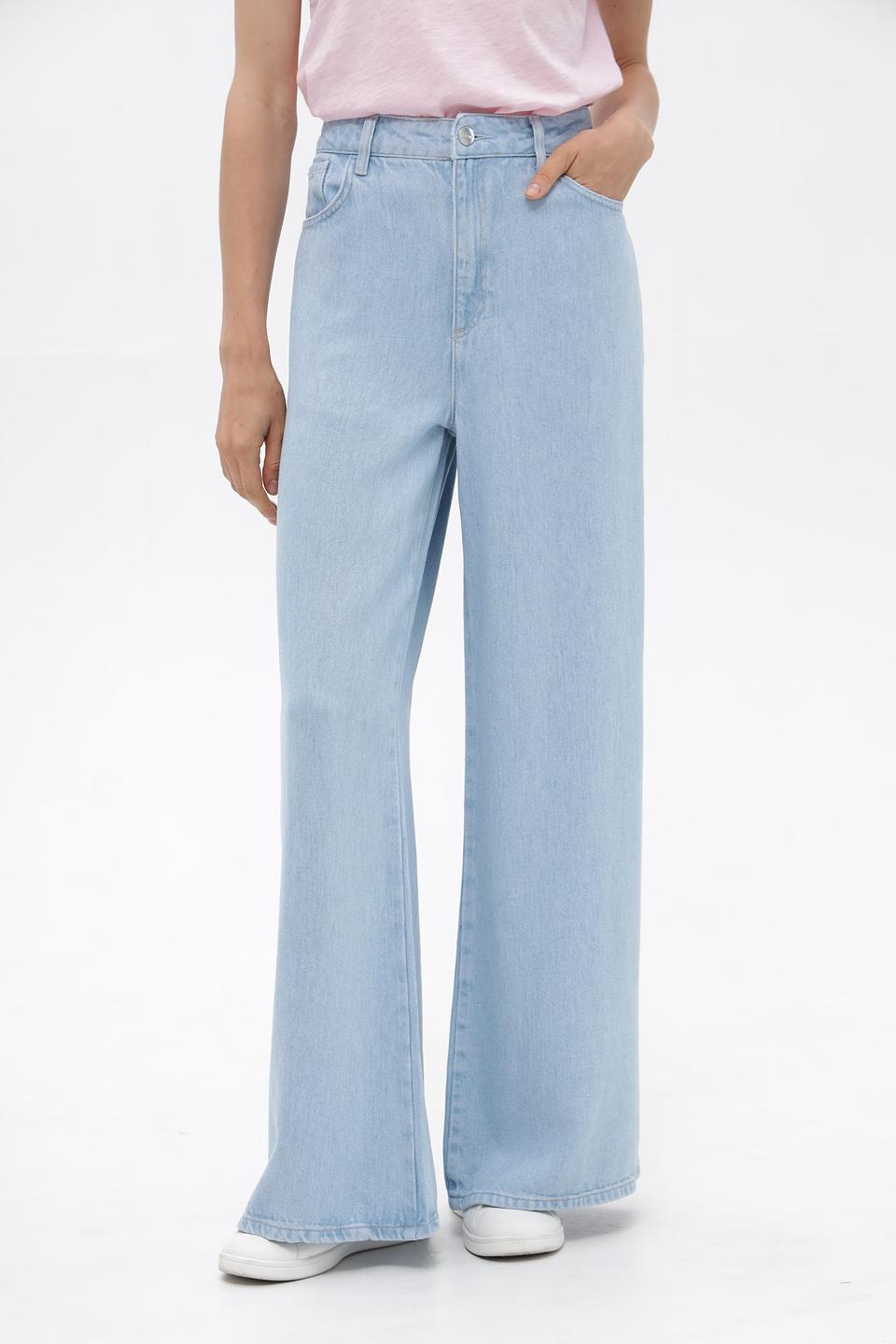 Джинсы клеш Rich and Royal голубые