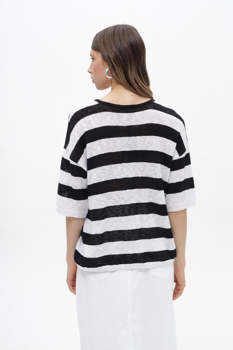 Пуловер Bugatti в полоску