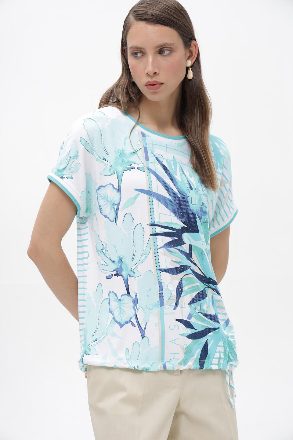 Футболка Olsen с тропическим принтом