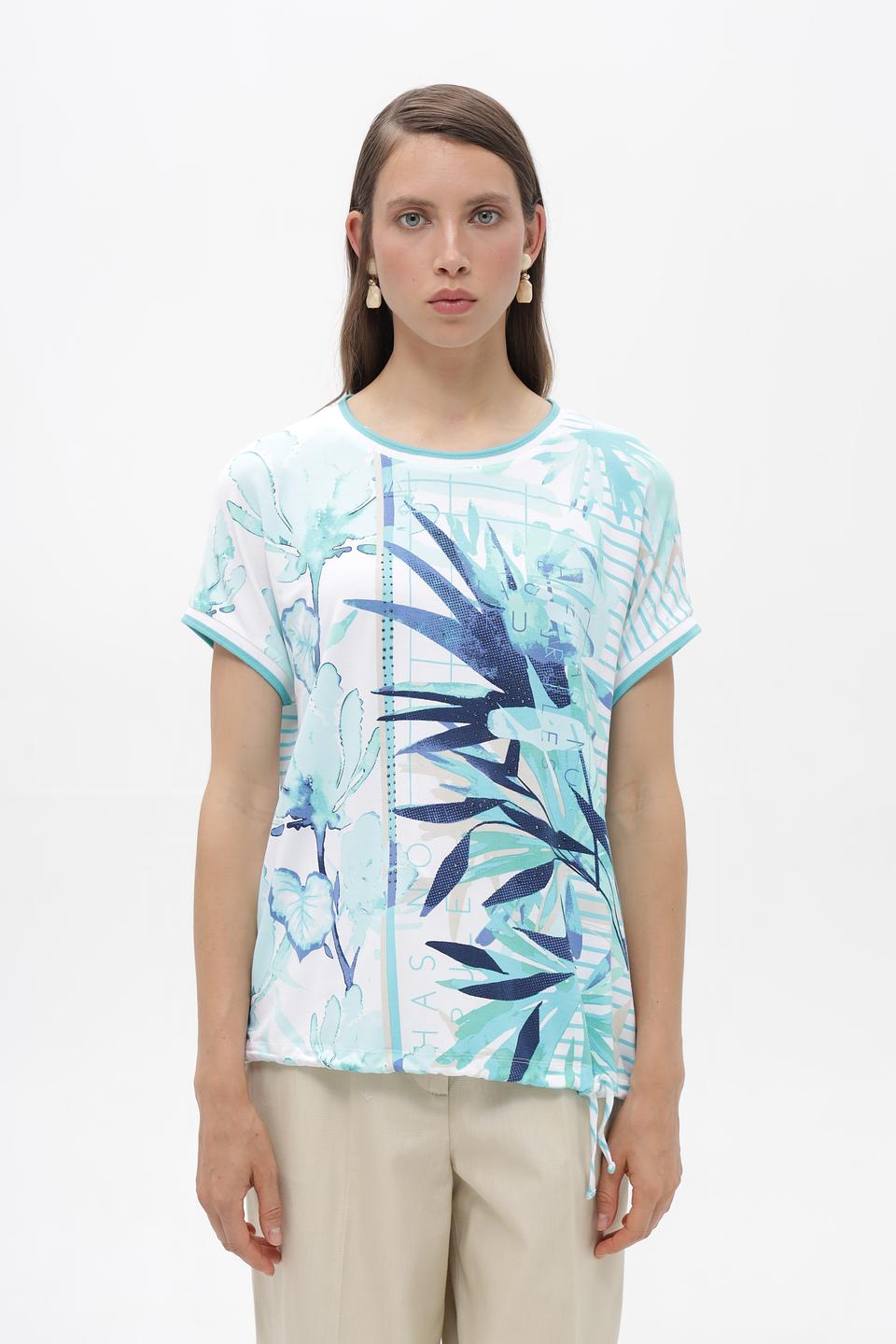 Футболка Olsen с тропическим принтом