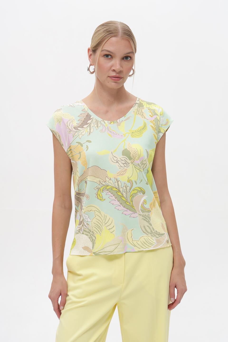 Топ Marc Cain с цветочным принтом