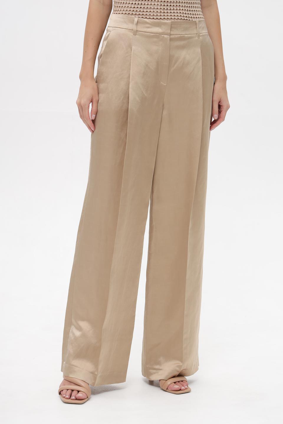 Брюки палаццо Marc Cain бежевые