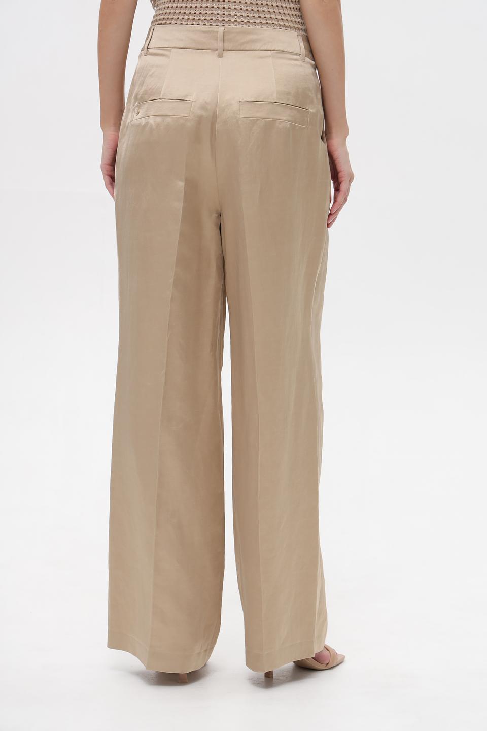 Брюки палаццо Marc Cain бежевые