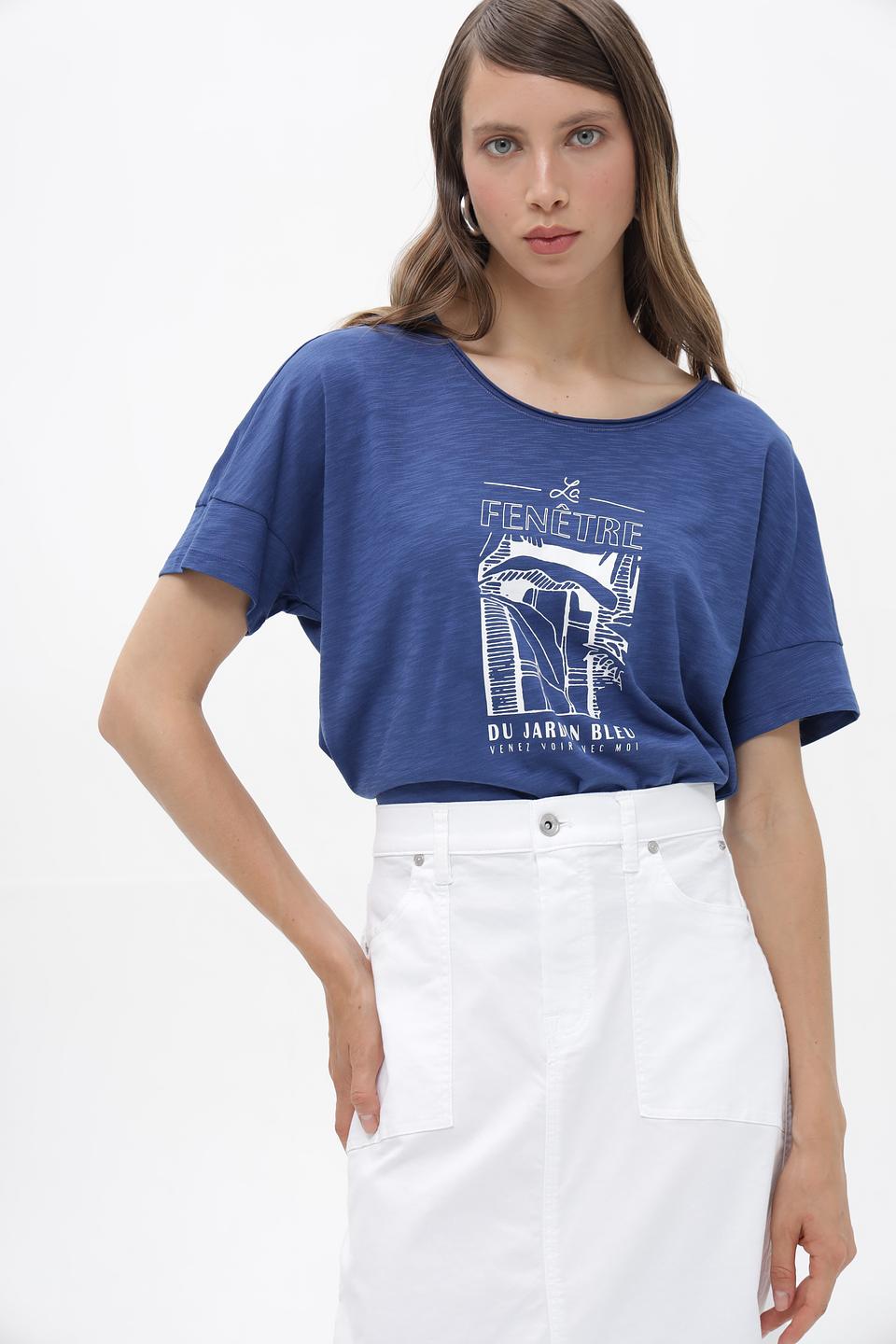 Футболка Lecomte с принтом