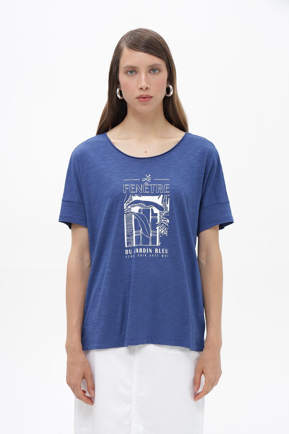 Футболка Lecomte с принтом