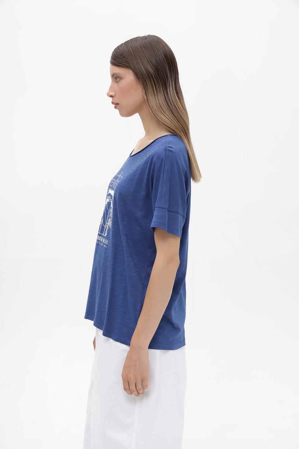 Футболка Lecomte с принтом