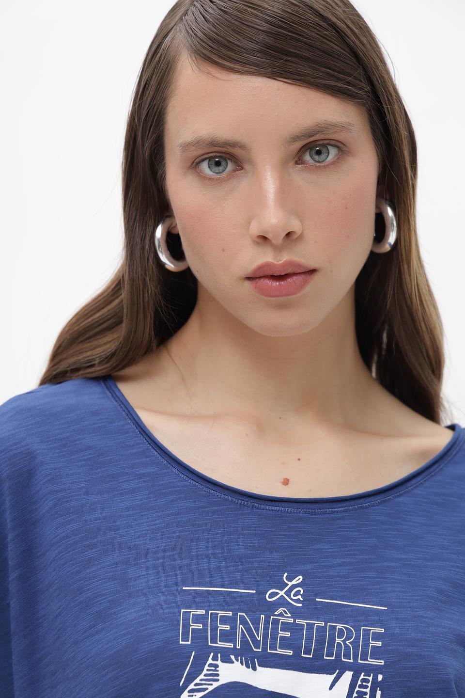 Футболка Lecomte с принтом