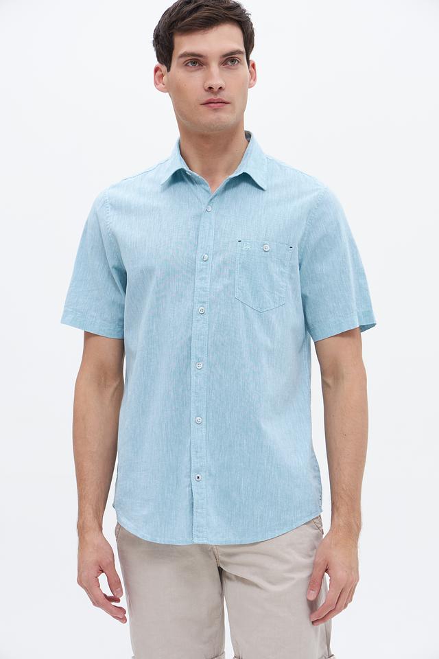 Рубашка кр-рукав Lerros голубая