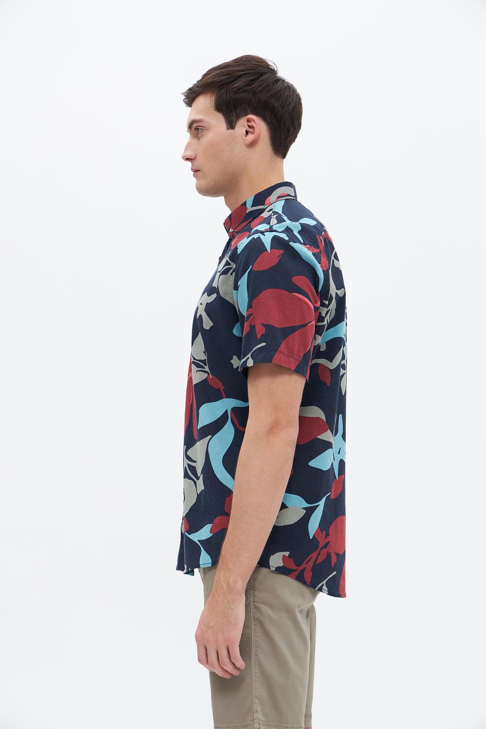 Рубашка кр Lerros с цветочным принтом