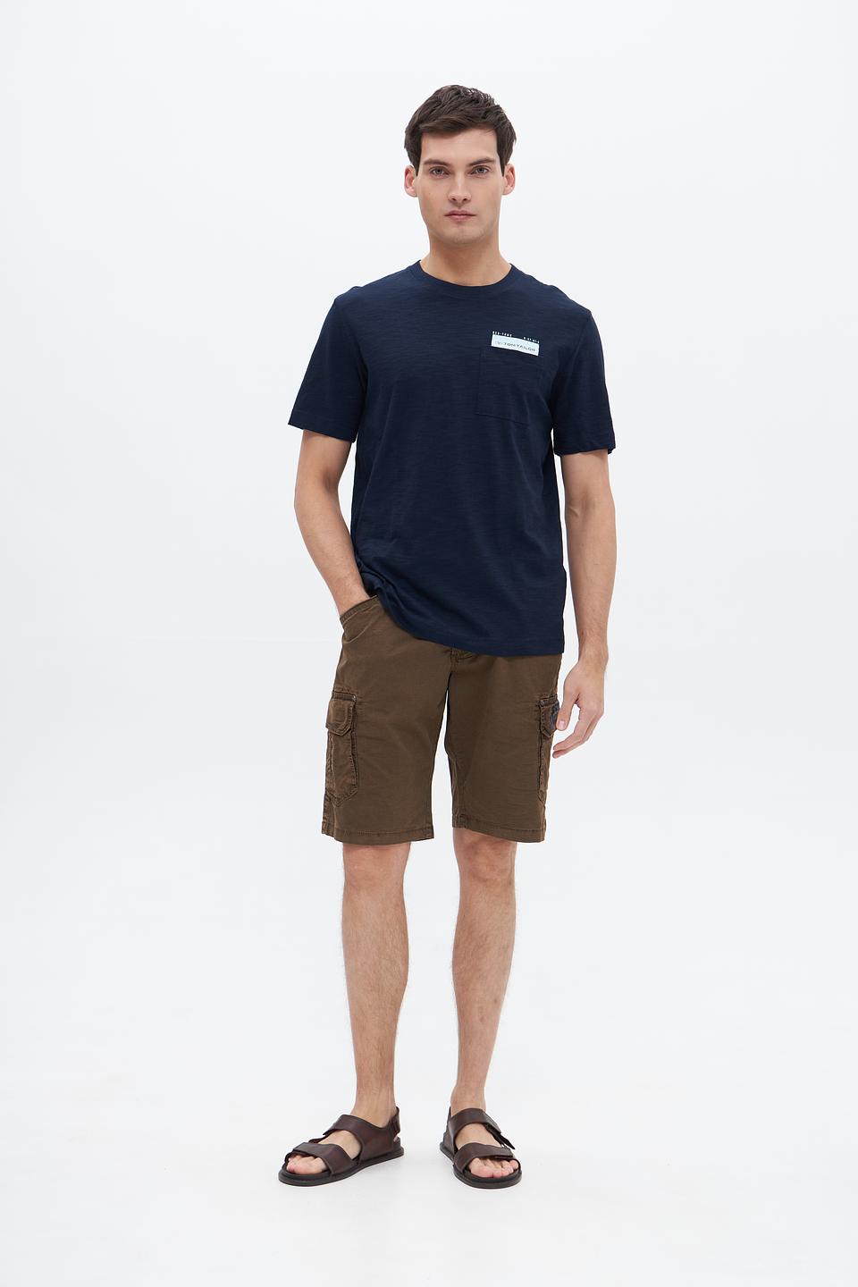 Футболка Tom Tailor с логотипом темно-синяя